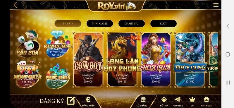 RoyVin – Tuyệt đỉnh game bài đẳng cấp hoàng gia